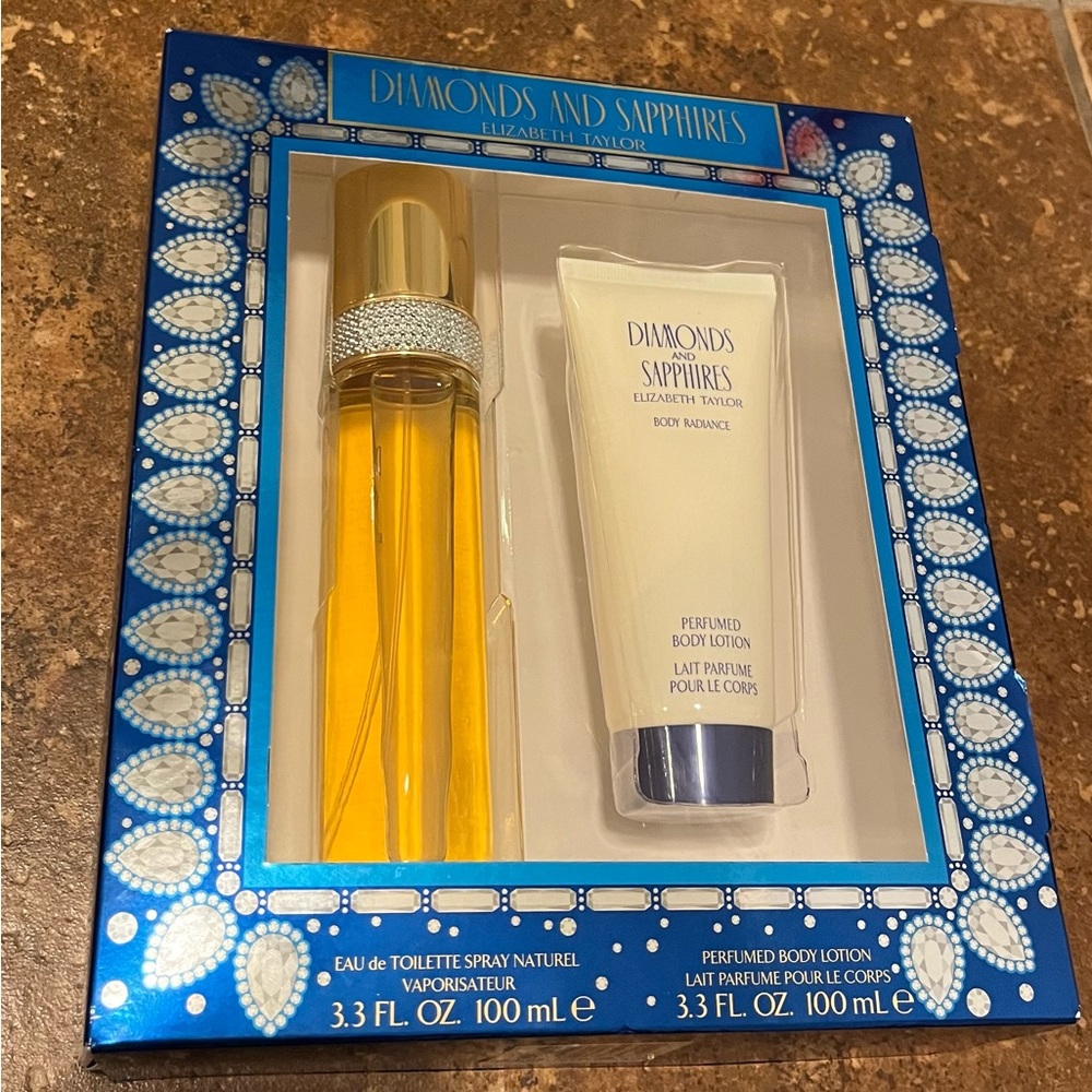 Elizabeth Taylor Diamonds and Sapphires Perfume and Lotion Gift Set